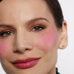 BASMA Beauty - The Cream Blush in the shade Cherry Red on fair skin. Available in Mini!